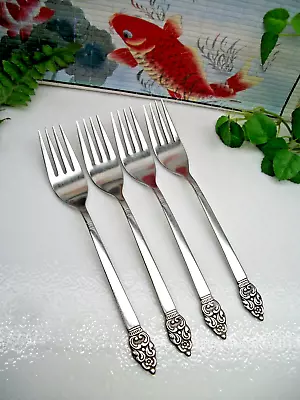 4    Oneida Community   VINLAND   Stainless  Steel  Dinner Forks • $29.98