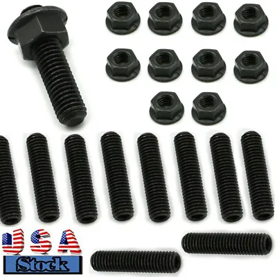 For Honda B D H Series Accord Civic Exhaust Manifold STUDS With Lock Nuts Kt US • $16.49