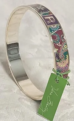 NWT Vera Bradley  RAVE  Colorful Silver Plate Bangle Bracelet  Heather XMas Gift • $5.38