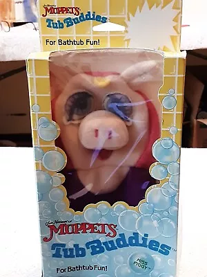 Vintage Miss Piggy Muppets Tub Buddies Washcloth Puppet Rare NOS 1988 • $24.50