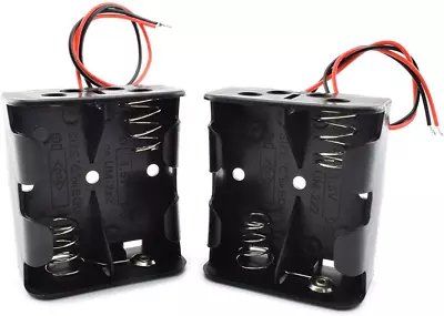 2-Pack 2X C Cell Battery Holder 3V C Size Battery Case Box With Wire Leads • $13.66