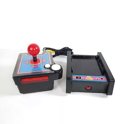 Ms Pac-Man Plug & Play Wireless JoyStick And Base TV Namco Jakks 7 In 1 Tested • $25