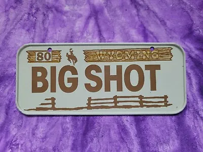 Vintage 1980  WYOMING Miniature Bike Bicycle License Plate • $4.50