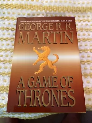 Game Of Thrones Hardcover 5th Print Lannister Lion Cover • $30