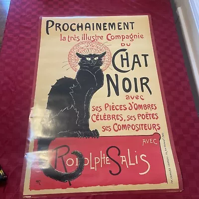 Tournee Du CHAT NOIR Vintage Style Cat Art Nouveau Poster - About 36” X 24” • $5.24