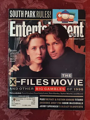 ENTERTAINMENT WEEKLY January 23 1998 Gilllian Anderson David Duchovny South Park • $14.40