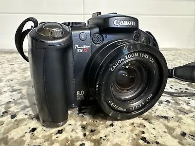 Canon Powershot S5 IS Digital Camera 8.0 Mega Pixels Tested & Working (Takes AA) • $44.87