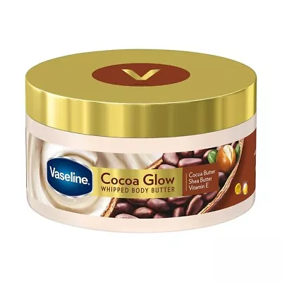 Vaseline Cocoa Glow Whipped Body Butter Cocoa & Shea Butter For Glowing 180 Gm • $18.99