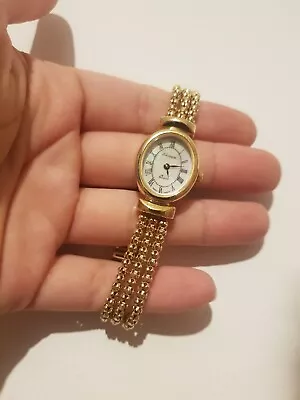 £15.99 • Buy VERONESE SOLID STERLING SILVER 925 SWISS Gold Plated VINTAGE LADIES QUARTZ WATCH