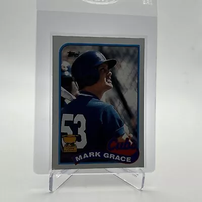 1989 Topps Mark Grace Rookie Baseball Card #465 Mint FREE SHIPPING • $1.25