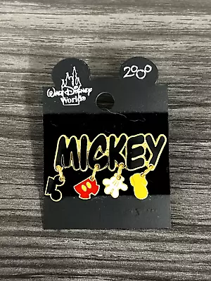 Walt Disney World Mickey Mouse W/ Dangle Ears Pants Gloves And Shoes Pin • $30