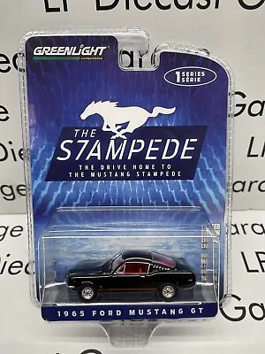 GREENLIGHT 1965 Ford Mustang GT Raven Black NEW Stampede Series 1:64 Diecast • $12.99