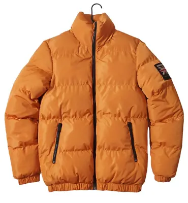 Good For Nothing Orange Puffer Jacket Men's Size Large • $40