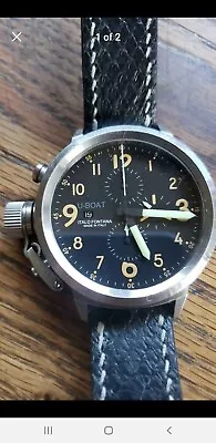 U-Boat Flightdeck Men's Automatic Chronograph Watch W/ Carbon Dial 7750/50mm • $1450