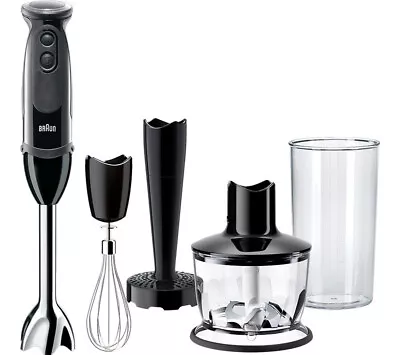 Braun MQ5237 Hand Blender MultiQuick 5 With Splash Control 0.6L 1000W - Black • £62.99