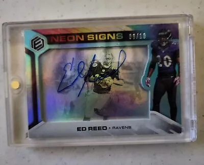 2019 Panini Elements Ed Reed 8/10 Neon Signs Auto  • $105