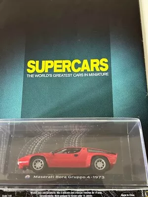 Panini Supercars Collection : Maserati Bora Gruppo 4 - 1973 - 1:43 Scale. • $11.18