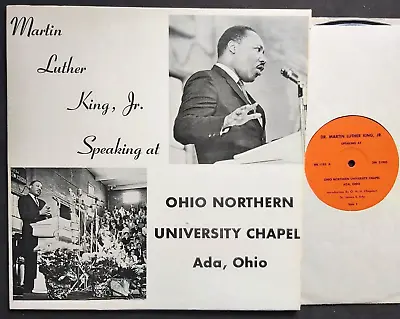 MARTIN LUTHER KING JR : Speaking At Ohio Northern University Chapel - 1968 US LP • $24.65