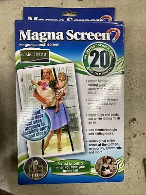 Magna Screen Magnetic Mesh Screen New In Box Porch Pet Door Instant Screen Door • $9