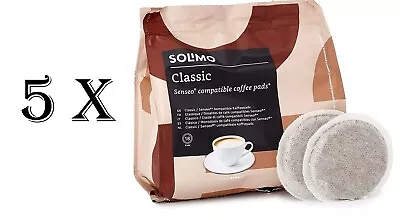 Solimo Strong Senseo Compatible Pads Dark Roast 90 Count (5 Packs Of 18) • £12.99