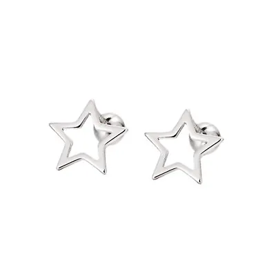 925 Sterling Silver Star Stud Screw Back Helix Piercing Earrings A4176 • $12.99