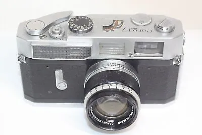 AS IS Canon Model 7 Rangefinder Film Camera + 50mm F/1.8 MF Lens From Japan • $200.99