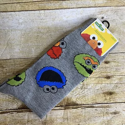 Novelty Socks Cookie Monster Elmo Oscar The Grouch Mens Crew 10-13 Sesame Street • $12.99