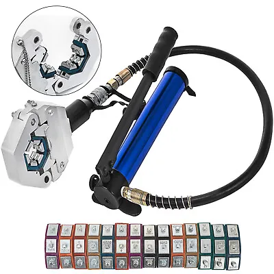 VEVOR 7842B Hydraulic A/C Hose Crimper PVC Rubber Hose Crimping Kit Hand Pump • $129.99