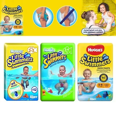 Huggies Little Swimmers Swim Pants - Various Sizes LOWEST PRICE ON EBAY • £6.97