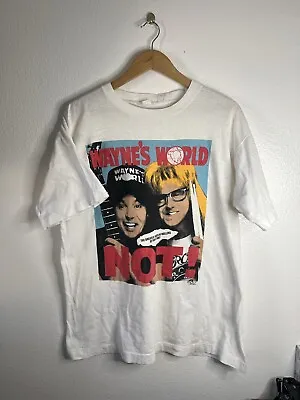 Vintage 1992 Waynes World Movie Shirt Wayne's World 'NOT' Movie Shirt • $210
