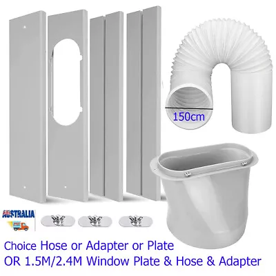 Exhaust Hose Adaptor For Portable Air Conditioner Duct 1.5/2.4M Window Plate Kit • $19.70