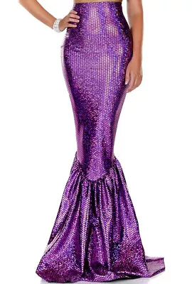 Purple Adult Hologram Mermaid Costume Skirt • $68.99