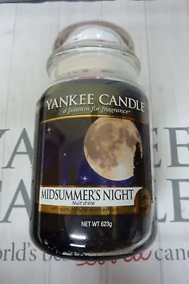 Yankee Candle Midsummer's Night Large Jar - Original Midsummers Label • £29.79