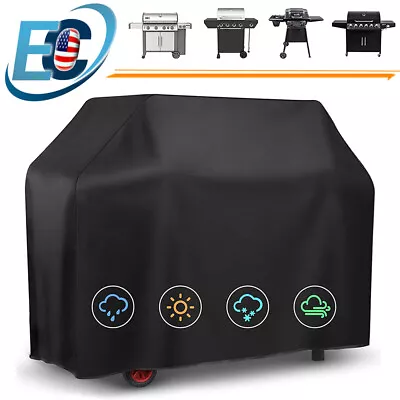 BBQ Gas Grill Cover Barbecue Waterproof Outdoor Heavy Duty UV Protection 57 Inch • $16.99