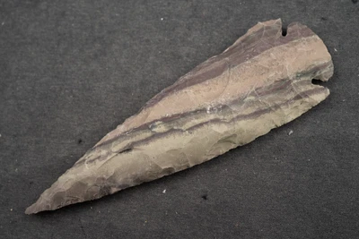 $1.25 • Buy 4.2  Flint Spearhead Ohio Collection Spear Point Knife Blade Arrowhead 578