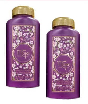 2X MAJA TALCUM POWDER PLUM BLOSSOM FLOR CIRUELO TALCO PERFUMEDO 2 OF 100g EACH  • $20.99