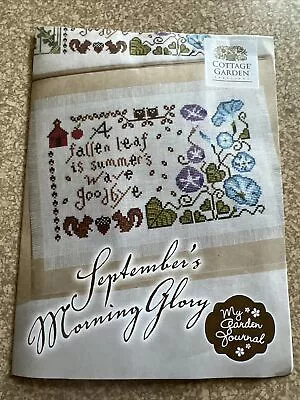 Cottage Garden Counted Cross Stitch KIT September’s Morning Glory Sampler NEW • $26.95