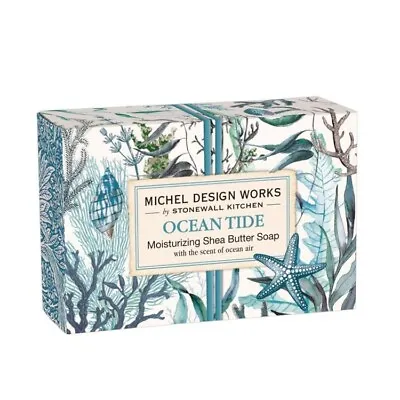 Michel Design Works Ocean Tide Shea Butter Soap Bar Ocean Air & Melon Scent • $7.95