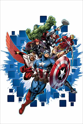 $23.99 • Buy Thor Captain America Hulk Black Panther Iron-Man Art Print Decor - POSTER 20x30