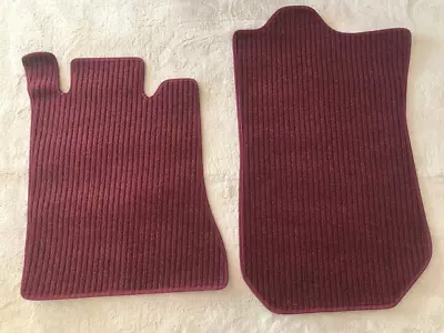 Mercedes R129 Roadster Sl Floor Mats Set 2-teilig Ripp Color Dark Red New • $89.66