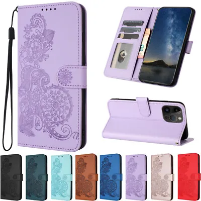 For IPhone 15 14 13 12 11 Pro Max XR XS 8/7 Plus Leather Wallet Case Flip Cover • $12.29