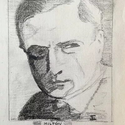 Jerome Eisenberg Milton Sills 1925 Original Art Sketch Pencil 1/1 Signed DWN8C • $199.99