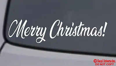 MERRY CHRISTMAS! Vinyl Decal Sticker Car Window Wall Bumper Holiday Jesus Love • $3.69