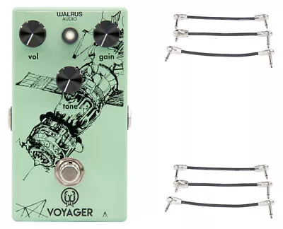 Walrus Audio Voyager Preamp/Overdrive + 2x Gator Patch Cable 3 Pack • $189
