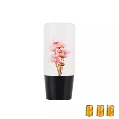 JDM VIP 10CM Pink Real Flowers Manual Car Gear Shift Knob Shifter Lever Head • $18