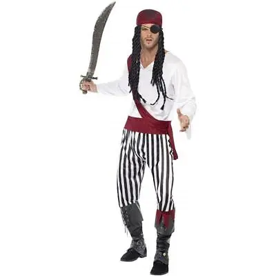Smiffys Buccaneer Pirate Men's Fancy Dress Costume • £11.99