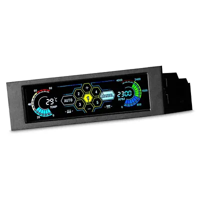 5.25  PC 5 Channel Fan Controller Automatic Speed Control & LCD Touchscreen V1Y4 • £31.25