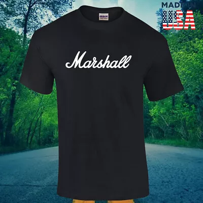 Hot New Marshall Amplification Music Logo Men's  T-Shirt USA Size Free Shipping • $26.99