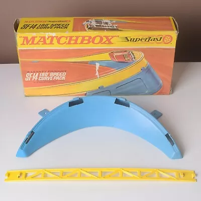Matchbox Superfast SF-14 180 Degree Speed Curve Track Incomplete Slight Damage • £9.50