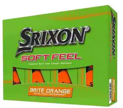 NEW Srixon Soft Feel 2022 Golf Balls - Brite Orange - Drummond Golf • $29.95